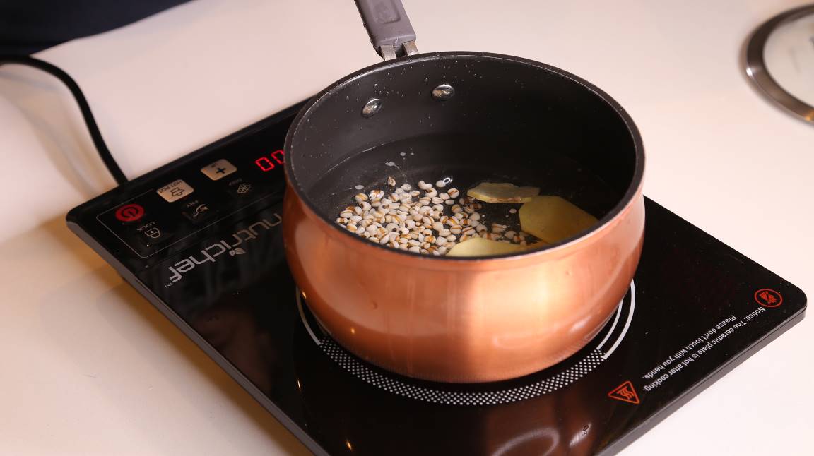 紫番薯薏米糖水