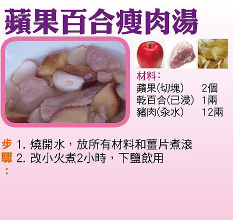 蘋果百合瘦肉湯