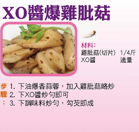 XO 醬爆雞肶菇