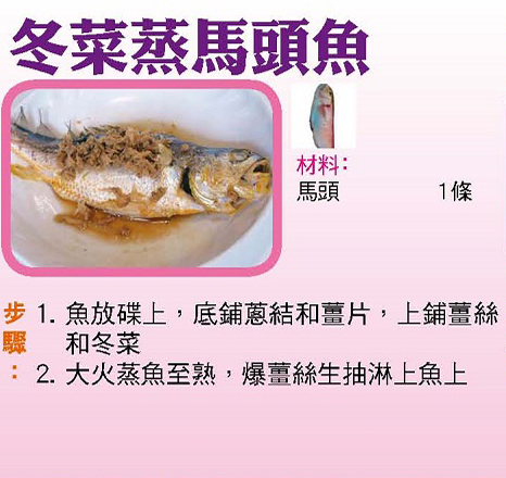 冬菜蒸馬頭魚