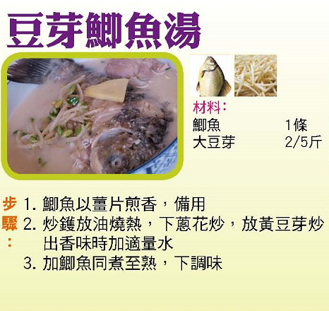 豆芽鯽魚湯