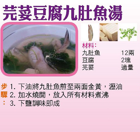 芫荽豆腐九肚魚湯