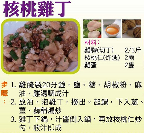 核桃雞丁