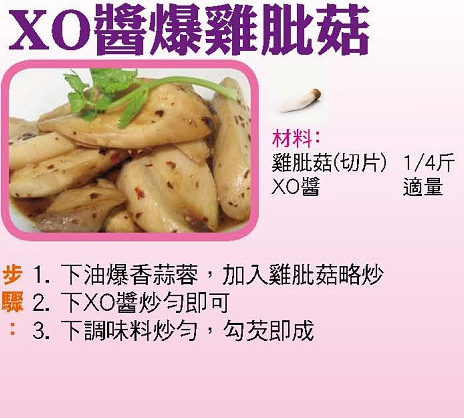 XO醬爆雞肶菇