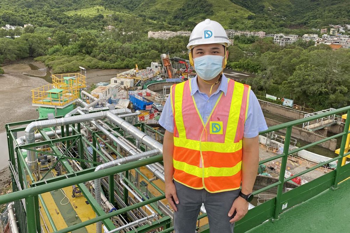渠務署工程師梁家麒 污水處理廠擴建工程