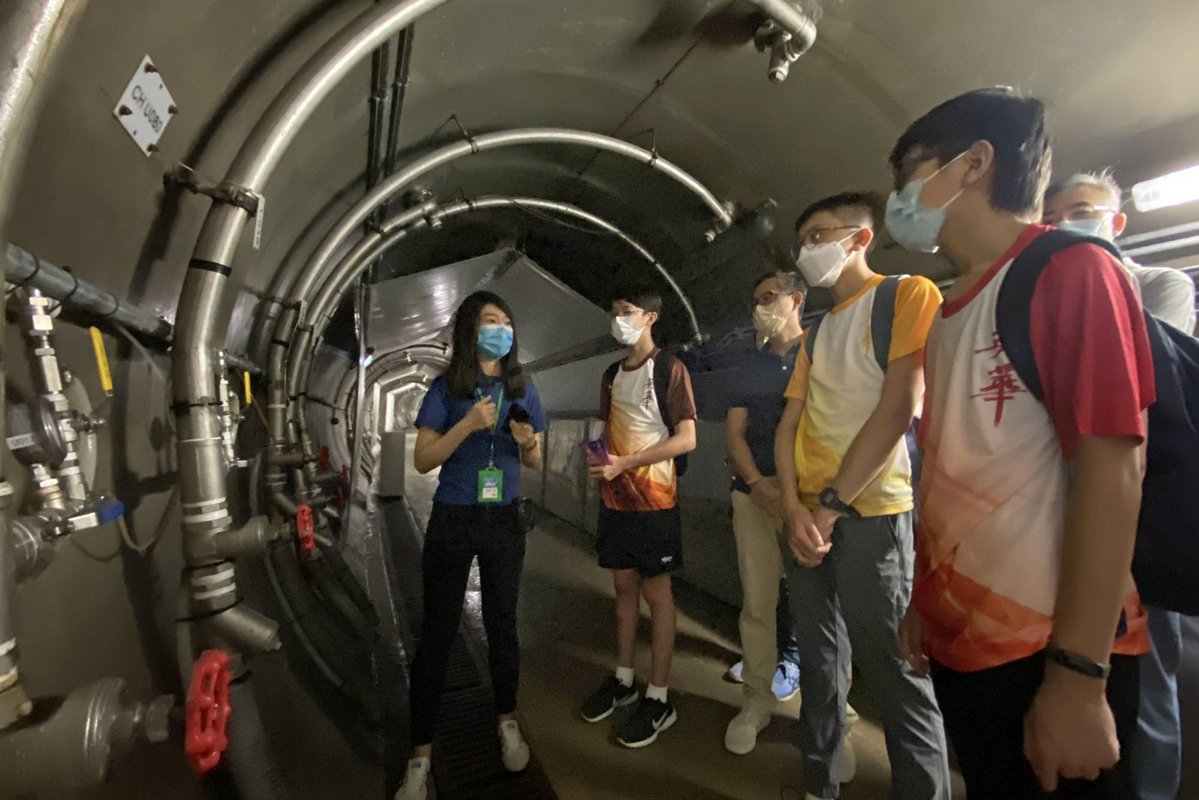 設計新穎:  寶珊排水隧道內鋪設了172支排水斜管。