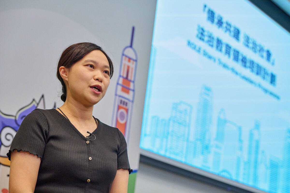 活學活用:  黎塏瑩參加課程後表示，她會運用課程中學到的溝通技巧推廣法治。