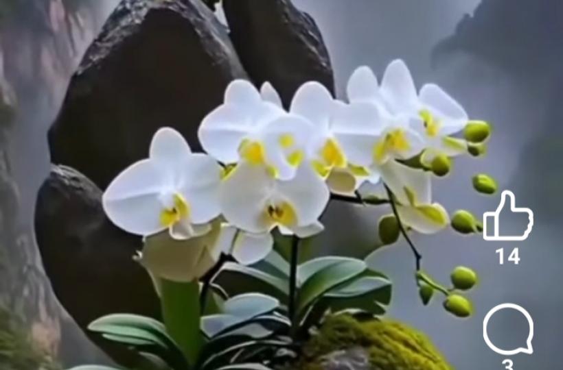 遠离煩囂生長的漂亮花朵...