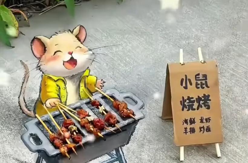 小鼠燒烤檔.海鮮.龙虾.炒麵...