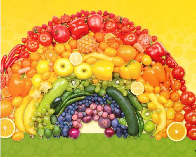 各種顏色的食物含豐富營養,
為生活添繽紛色彩!
祝君身體健康!...
