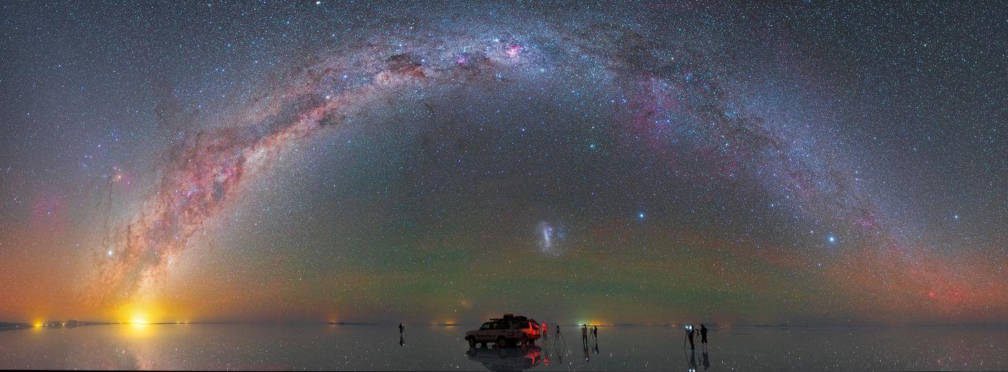 澳洲蒂勒爾鹽湖的夜空......