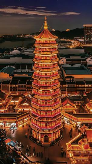 太湖古镇万佛塔........