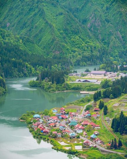 位於日本福島的大志集落被譽為「日本版Hallstatt」...