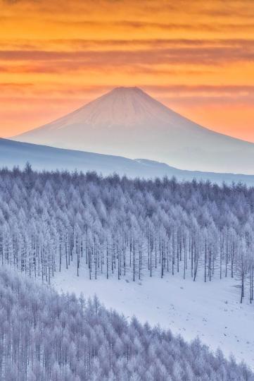 美得如畫般的日本霧峰山美景...