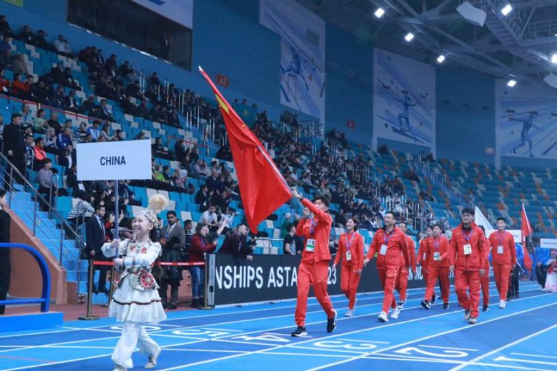 為期三天的2023年亞洲室內田徑錦標賽在哈薩克斯坦首都阿斯塔納開賽...