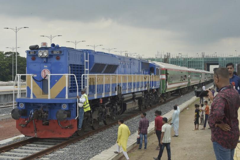 A newly-constructed mega railway via the China-built Bangladesh's largest Padma Bridge is all set fo... A newly-constructed mega railway via the China-built Bangladesh's largest Padma Bridge is all set fo...
