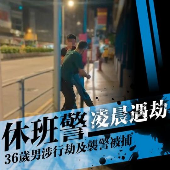 36歲巴籍男涉行劫及襲警被捕...