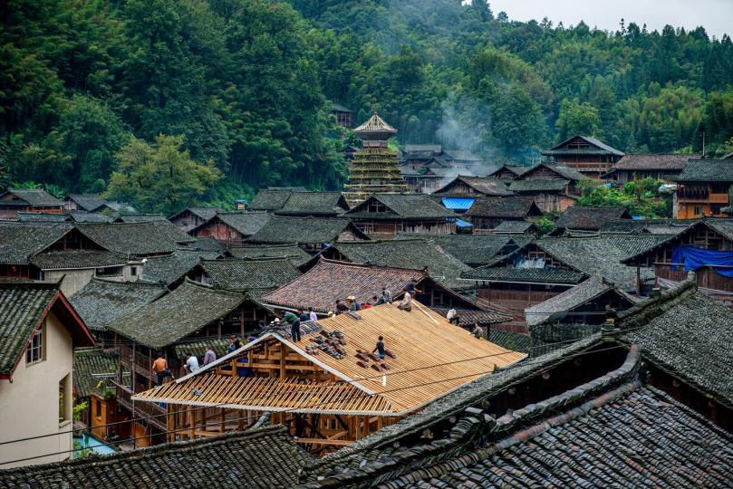 【如何興建吊腳木樓】攝影人老圖／圖...