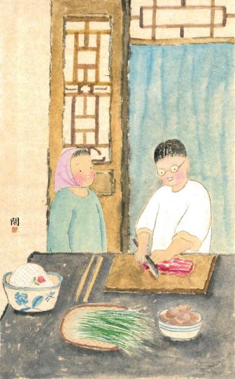 在古代民間有「冬至大如年」的講法。這天,中國南方地區會祭祖、宴飲;而中國北方地區則有吃餃子的習俗。
厚閑╱繪... 在古代民間有「冬至大如年」的講法。這天,中國南方地區會祭祖、宴飲;而中國北方地區則有吃餃子的習俗。
厚閑╱繪...