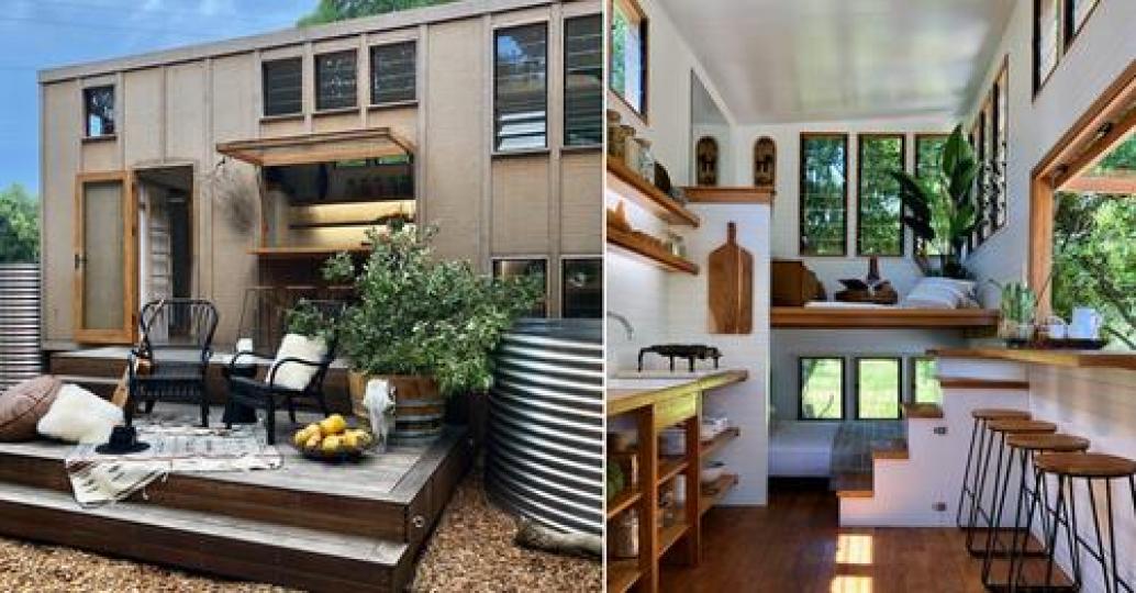 自己一個人住進5坪小屋......