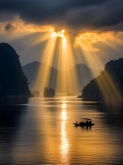 夕阳下的桂林.......