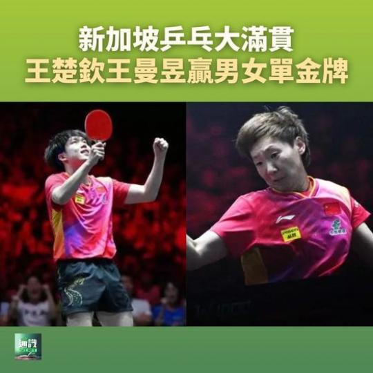 新加坡乒乓大滿貫.........
