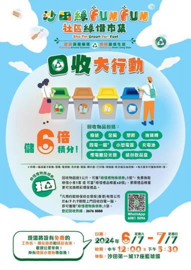 回收大行動即儲6倍積分.....