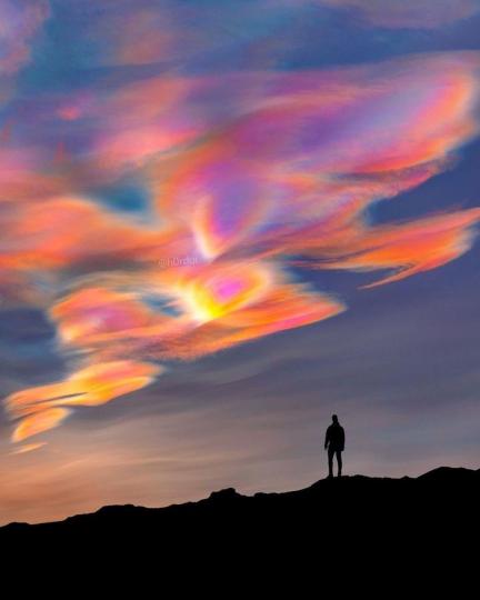 極地平流層雲，冰島......