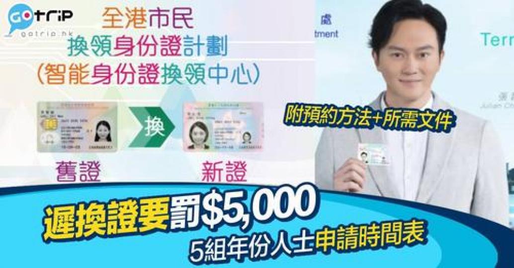 今次輪到90後，快啲睇吓自己出生年份喺邊幾個月內要換啦，遲換要罰$5,000㗎...