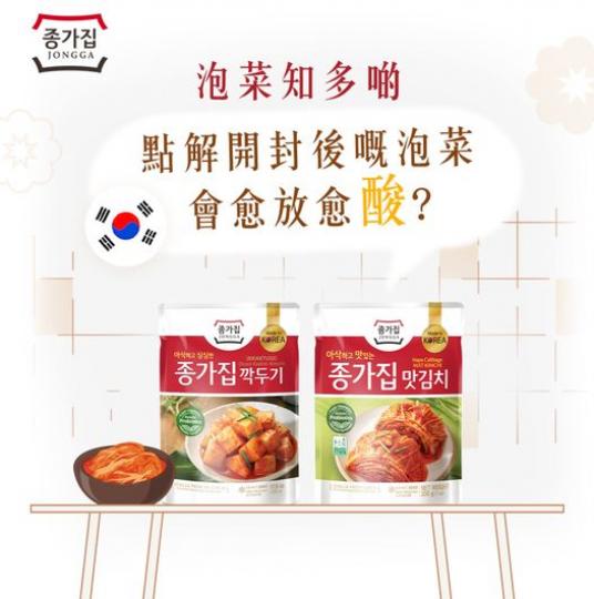 泡菜採用天然發酵方法製成，將泡菜保存係室溫環境下會令泡菜繼續發酵，泡菜味道就會愈酸！...
