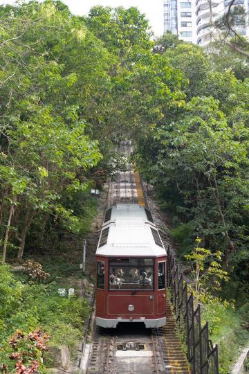暫別山頂纜車 余晴峰／圖......
