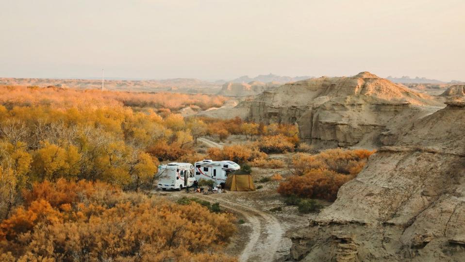 輕奢露營：旅行房車  圖／旅行房車無論停在哪裡都能收穫美景（攝：賓方）...