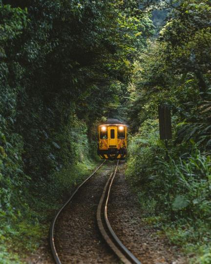 平溪車站翠綠的美......