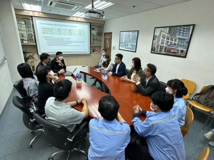 工聯婦委拜訪香港電車公司  就女性就業和工作情況作溝通...