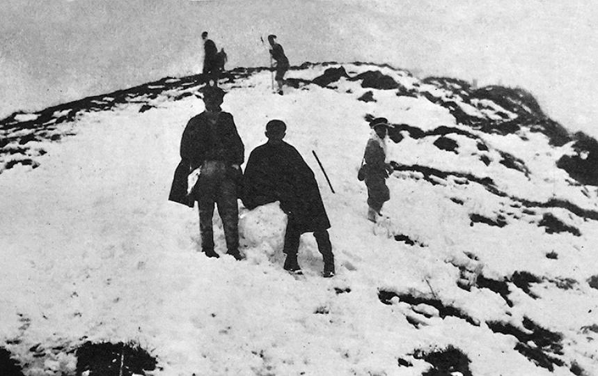 昭和5年(1930)冬大屯山大雪舊照...