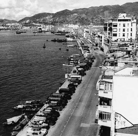 1950年代風景如畫灣仔海傍的告士打道...