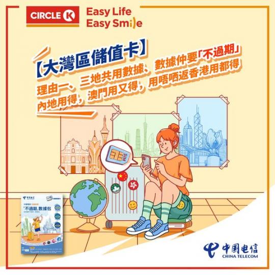 中國電信大灣區儲值卡.......