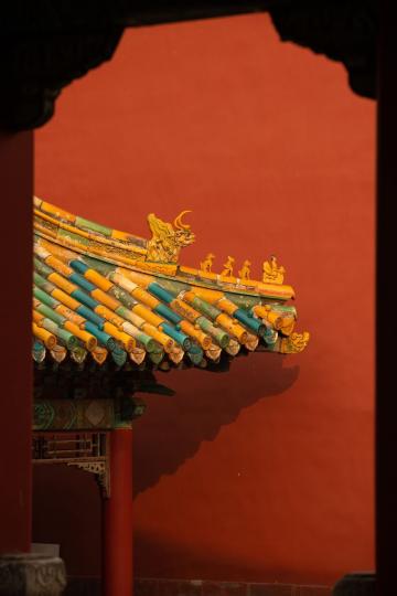 皇家屋頂裝飾的顏色......