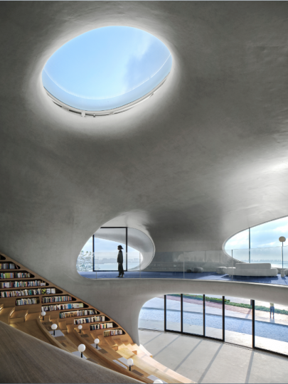 【雲洞圖書館】MAD建築事務所／提供...