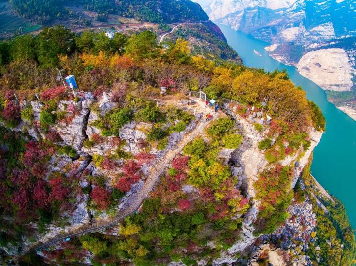 西陵峽石牌，這裡曾是阻擋日軍的天險 王正坤／攝...