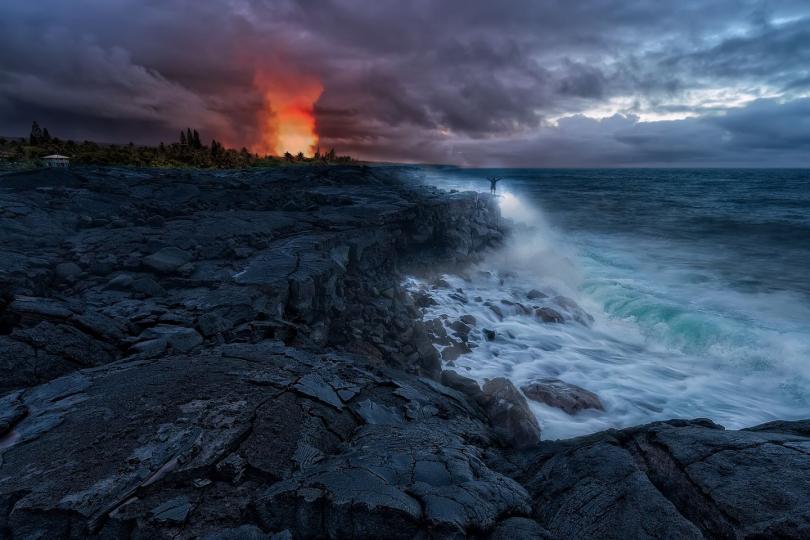 【火山之神 美國夏威夷島基拉韋亞火山】...