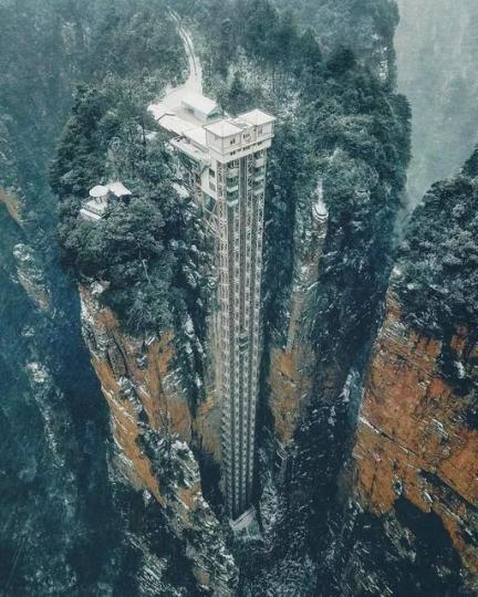 世界上最高的戶外电梯...
