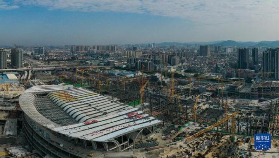廣東廣州白雲火車站建設快速穩步推進...