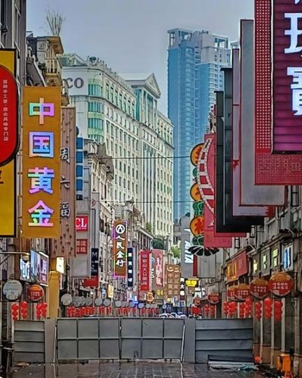 街景攝影，廣州上下九路......
