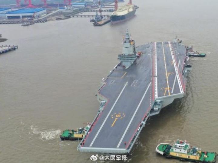 今日福建艦海試！驕傲轉發.....