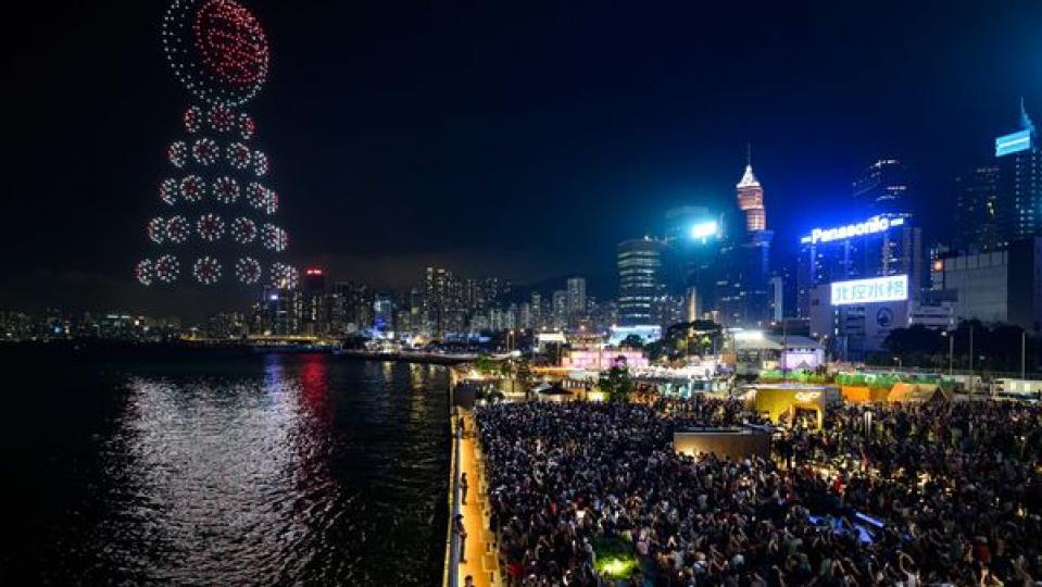 端午節無人機表演適逢假期舉行...