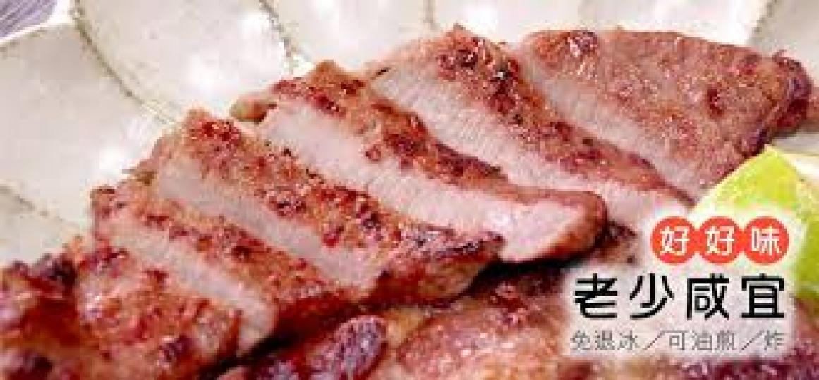 紅通通的厚切紅糟肉，嚼勁脆口...