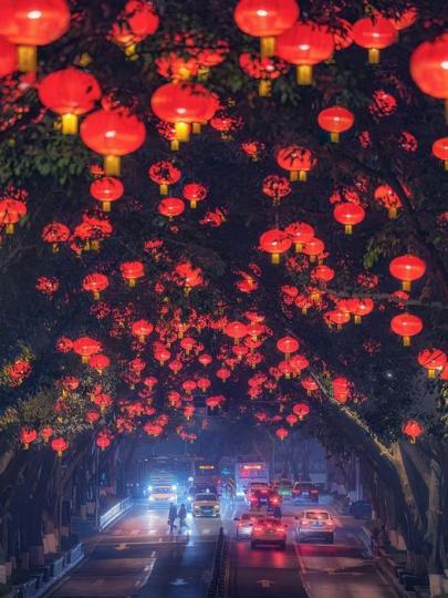 中國年味兒·重慶燈籠街......