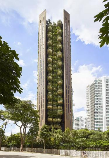 空中花園建築「整棟樓種滿植物」...