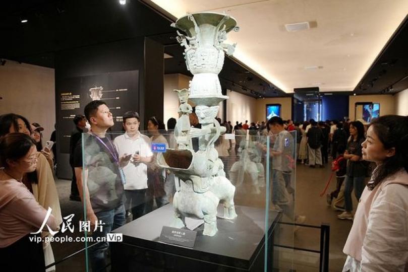 四川廣漢：三星堆博物館人氣旺.....